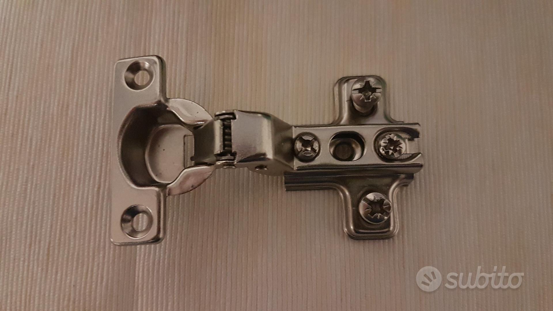 Cerniere Soft Close 95° Per Porte Pesanti - 2 Pezzi Con Ammortizzatore, Battuta Esterna, Diametro 40mm - Foto 5