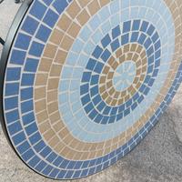 Set tavolo+2 sedie in ferro battuto.