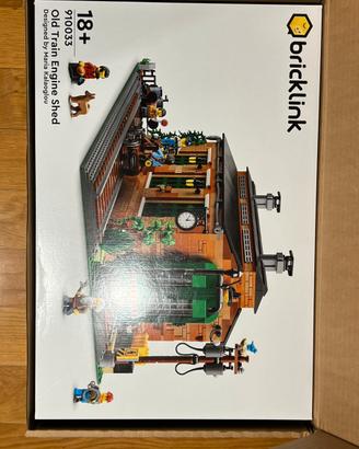 Lego Bricklink 910033 old train engine MAI APERTO