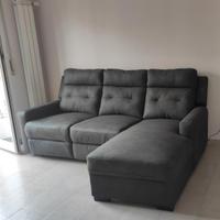 Divano Milos 3 posti con penisola - Mondo C - Roma