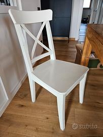 6 Sedie Rosentorp ikea bianche