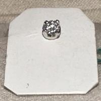 ORECCHINI SINGOLO IN ORO BIANCO 18kt. CON DIAMANTE