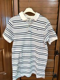 T-shirt Tommy Hilfiger a righe bianco e blu uomo M