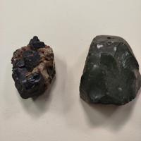 minerale di ossidiana e granato