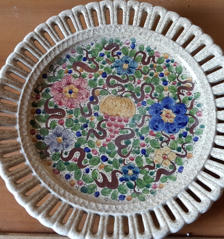 Piatto ceramica gualdo tadino
