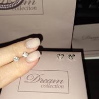 orecchini oro bianco e diamanti