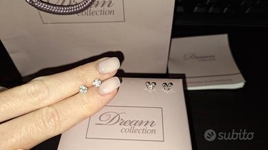 orecchini oro bianco e diamanti