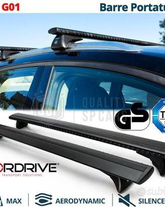 Barre Portatutto per Bmw X3 G01 in Alluminio Nero