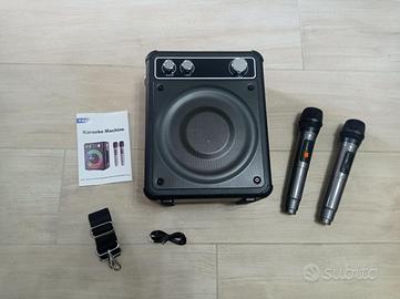 Sistema karaoke Bluetooth con 2 microfoni