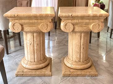Coppia di Capitelli in Marmo per Tavolo – €500