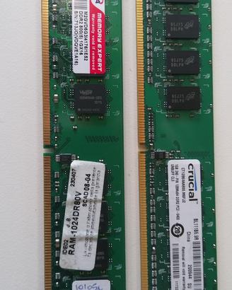 Ram sodimm DDR2 1gb vari