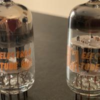 12AV7 RCA matched black plate pair