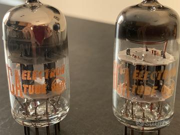 12AV7 RCA matched black plate pair