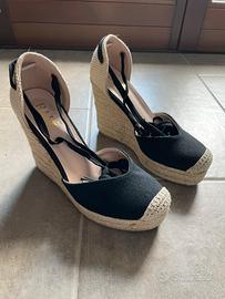 ESPADRILLAS sandali con zeppa