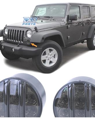 FRECCIE ANTERIORI PER JEEP WRANGLER JK 07- LED NER