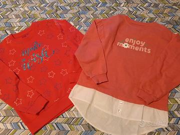 Set 2 felpe taglia 8 anni