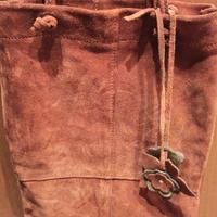 Borsa in pelle scamosciata