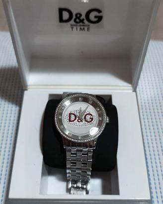 Orologio D&G Time in acciaio con strass - Completo
