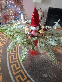 Centrotavola, scapolare porta e fiocchi natalizi