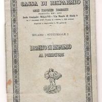 Libretti cassa risparmio