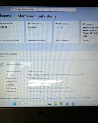 Pc portatile Asus F555Q