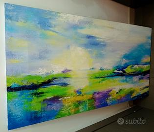 Quadro moderno astratto 70x130