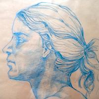 Antico ritratto di ragazza