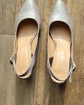 Cinzia Valle - Scarpe da cerimonia argento n.37
