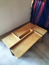 Tavolino da Caffè Modulare in Legno 