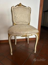 Coppia di sedie in stile Luigi XV