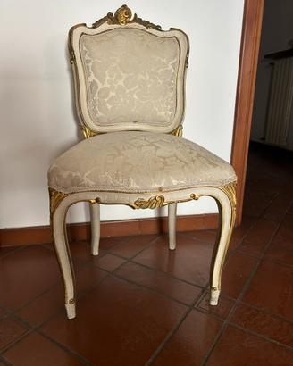 Coppia di sedie in stile Luigi XV