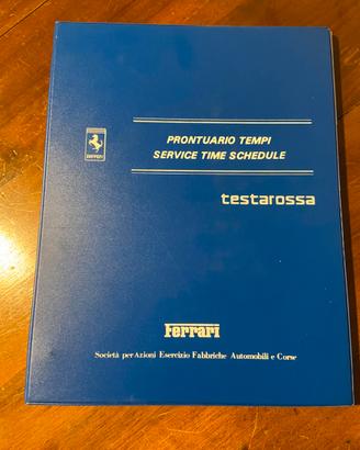 Ferrari Testarossa  - manuale service