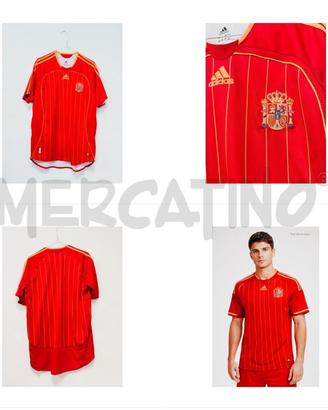T SHIRT CALCIO ADIDAS SPAGNA 2006 ROSSA/GIALLA TAG