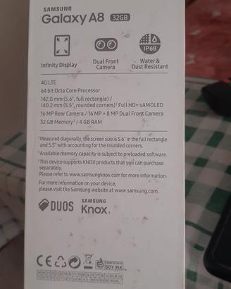 Samsung Galaxy A8 in buono stato con cover