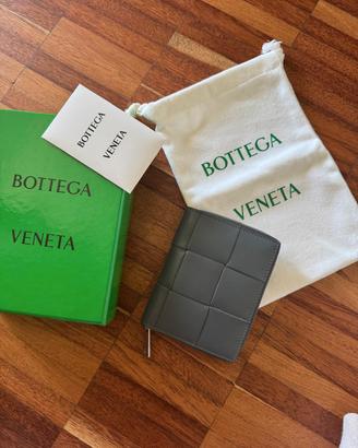 portafoglio bottega veneta nuovo completo, grigio 