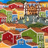 3 Quadretti olio su tela Brasiliani