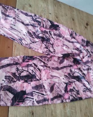 Pantaloni Cargo Adidas rosa e bianchi