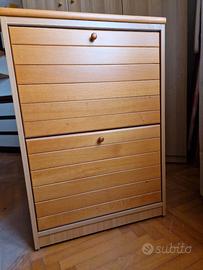 Mobiletto stira-asciuga legno