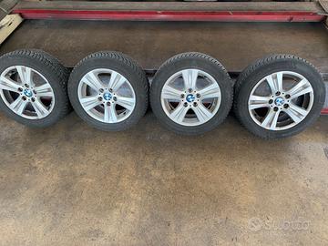 QUATTRO CERCHI BMW SERIE 1 CON GOMME INVERNALI