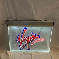 Insegna Luminosa Vintage Virgin Drinks