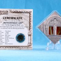 Niue 1 Dollar 2014 "Romanesque Art" Ag Ant. Fin.