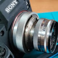 Contax Carl Zeiss Sonnar 50 1,5 con anello Sony E