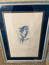Salvador dali quadro acquaforte