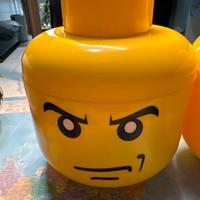 Due scatole Lego porta oggetti impilabile
