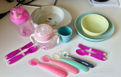 Set Pappa: Piatti, Posate, Bicchiere, Borracce