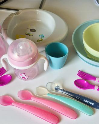 Set Pappa: Piatti, Posate, Bicchiere, Borracce