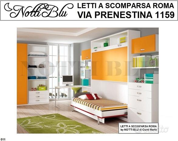 Letto a Scomparsa a castello con 2 pareti attrezza