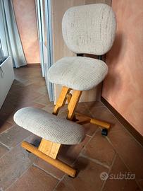 Sedia ergonomica cinus con schienale