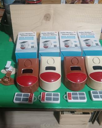 4 x Rilevatori intrusione Solare/Usb/sirena/WIFI