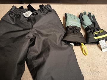 Pantaloni da neve + guanti 10 anni